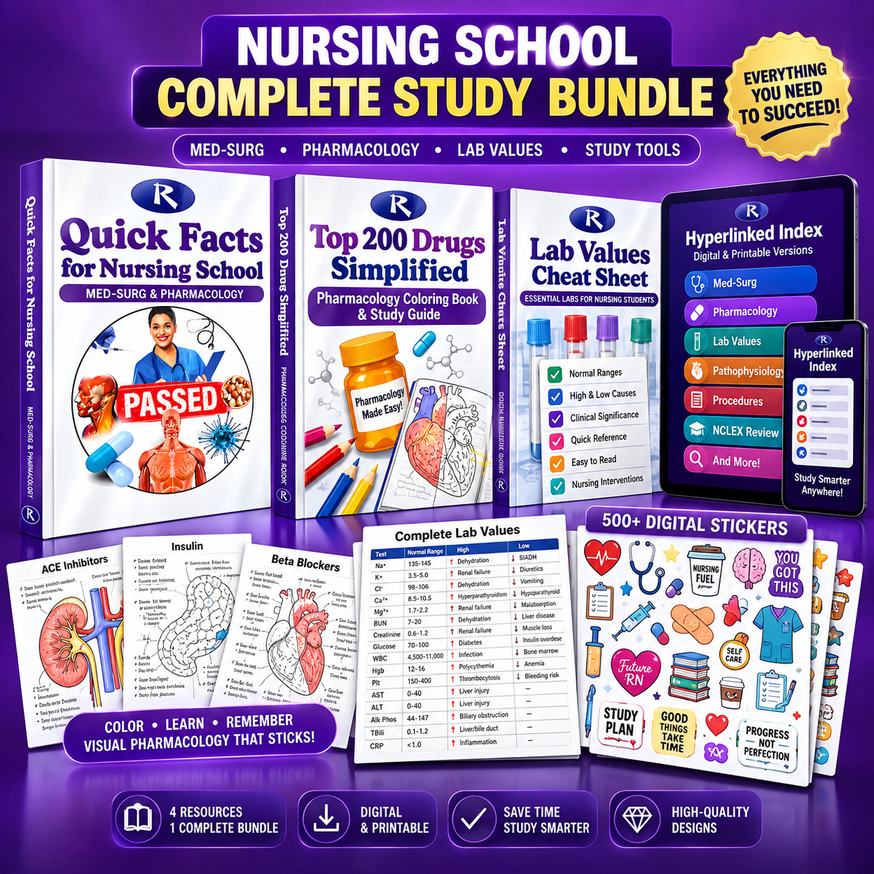 Nursing School Complete Study Bundle